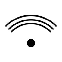 wifi icon on white background vector