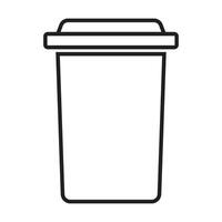 Bin icon on white background vector