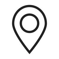 location icon on white background vector