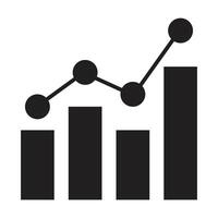 Trending icon on white background vector