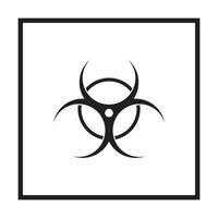 Biohazard Symbol icon on white background vector