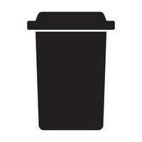 Bin icon on white background vector