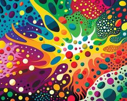 Graffiti pop art background on the wall abstract colorfull pattern vector