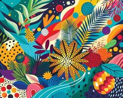 Graffiti pop art background on the wall abstract colorfull pattern vector