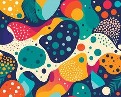Graffiti pop art background on the wall abstract colorfull pattern vector