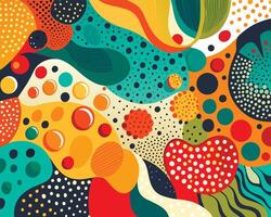Graffiti pop art background on the wall abstract colorfull pattern vector