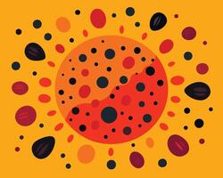 Graffiti pop art background on the wall abstract colorfull pattern vector