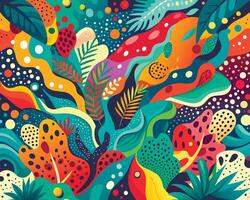 Graffiti pop art background on the wall abstract colorfull pattern vector