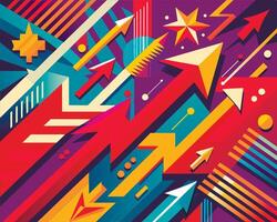 Graffiti pop art background on the wall abstract colorfull pattern vector