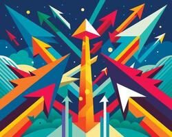 Graffiti pop art background on the wall abstract colorfull pattern vector