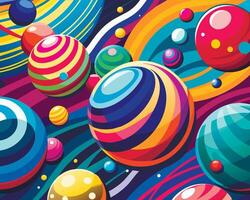 Graffiti pop art background on the wall abstract colorfull pattern vector