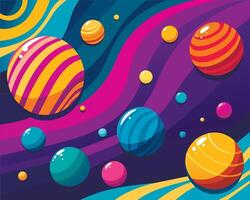 Graffiti pop art background on the wall abstract colorfull pattern vector