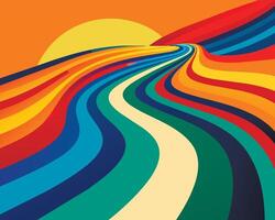 Graffiti pop art background on the wall abstract colorfull pattern vector