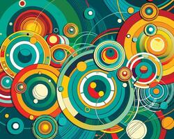 Graffiti pop art background on the wall abstract colorfull pattern vector