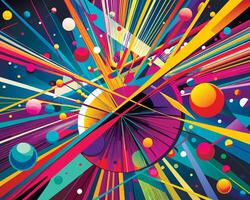 Graffiti pop art background on the wall abstract colorfull pattern vector