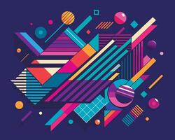 Graffiti pop art background on the wall abstract colorfull pattern vector