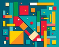 A colorful abstract background with squares and rectangles vector