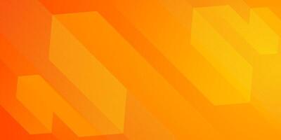 Abstract 3D orange background with diagonal shapes. Dynamic shapes pattern design. vector