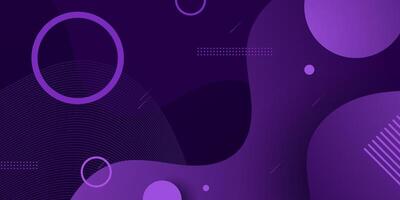 Wave dark purple abstract background with simple pattern. Dark black purple gradient color on background. vector