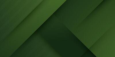 Abstract ark green 3D overlap line background shadow. Dark green background with simple pattern design. vector