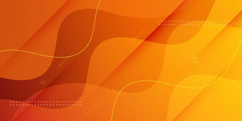 Abstract orange wave background with colorful gradient design. Abstract geometric pattern simple background design for banner, brochure, presentation, and business card.