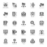 Tech Service icon pack for your website, mobile, presentation, and logo design. Tech Service icon glyph design. graphics illustration and editable stroke. vector