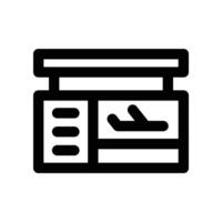 boarding gate icon. line icon for your website, mobile, presentation, and logo design. vector