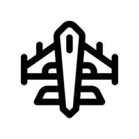 jet fighter icon. line icon for your website, mobile, presentation, and logo design. vector