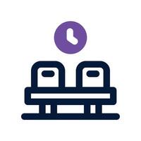 waiting room icon. dual tone icon for your website, mobile, presentation, and logo design. vector