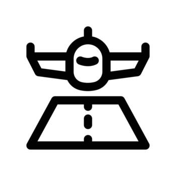 landing icon. line icon for your website, mobile, presentation, and logo design. vector