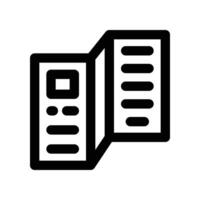 instruction icon. line icon for your website, mobile, presentation, and logo design. vector