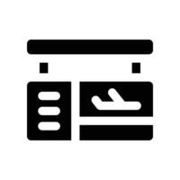 boarding gate icon. glyph icon for your website, mobile, presentation, and logo design. vector