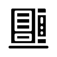 vending machine icon. glyph icon for your website, mobile, presentation, and logo design. vector