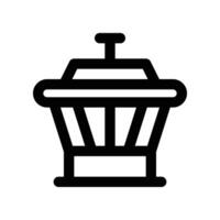 control tower icon. line icon for your website, mobile, presentation, and logo design. vector