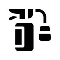 extinguisher icon. glyph icon for your website, mobile, presentation, and logo design. vector
