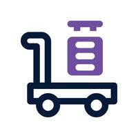 trolley icon. dual tone icon for your website, mobile, presentation, and logo design. vector