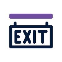 exit icon. dual tone icon for your website, mobile, presentation, and logo design. vector