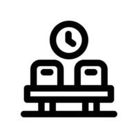 waiting room icon. line icon for your website, mobile, presentation, and logo design. vector