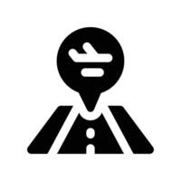 location icon. glyph icon for your website, mobile, presentation, and logo design. vector