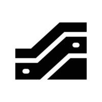 escalator icon. glyph icon for your website, mobile, presentation, and logo design. vector