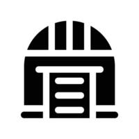hangar icon. glyph icon for your website, mobile, presentation, and logo design. vector