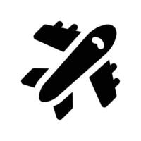 airplane icon. glyph icon for your website, mobile, presentation, and logo design. vector