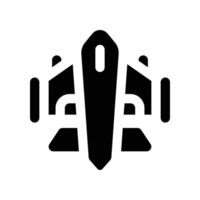 jet fighter icon. glyph icon for your website, mobile, presentation, and logo design. vector
