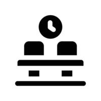 waiting room icon. glyph icon for your website, mobile, presentation, and logo design. vector