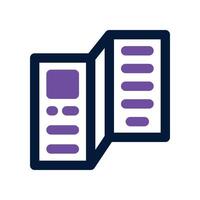 instruction icon. dual tone icon for your website, mobile, presentation, and logo design. vector