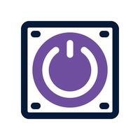 power button icon. dual tone icon for your website, mobile, presentation, and logo design. vector