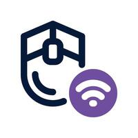 wireless mouse icon. dual tone icon for your website, mobile, presentation, and logo design. vector