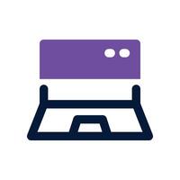 laptop icon. dual tone icon for your website, mobile, presentation, and logo design. vector