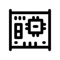 mainboard icon. line icon for your website, mobile, presentation, and logo design. vector
