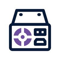 power supply icon. dual tone icon for your website, mobile, presentation, and logo design. vector